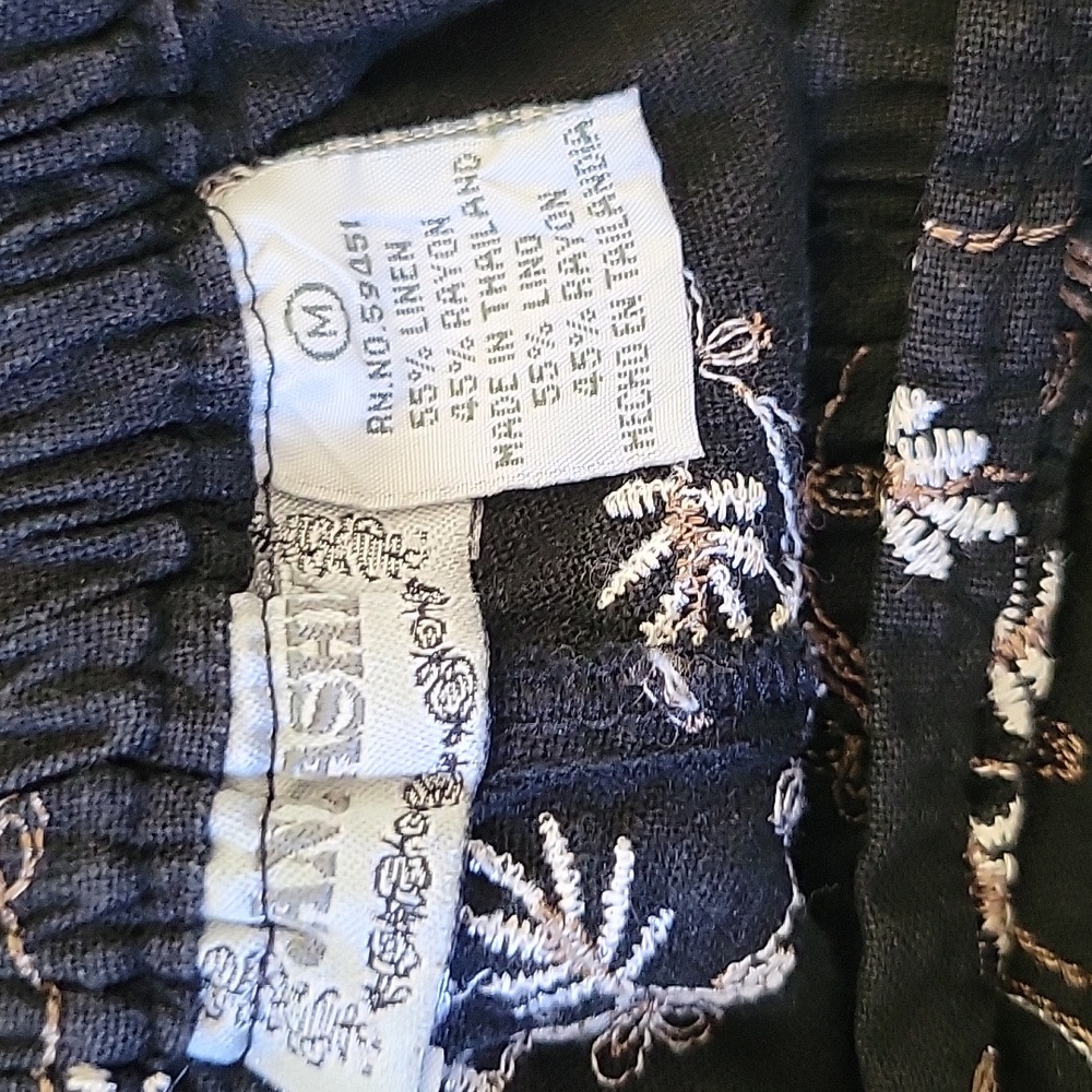 Jane Ashley | Cropped Boho Embroidered Pants - Picture 6 of 6